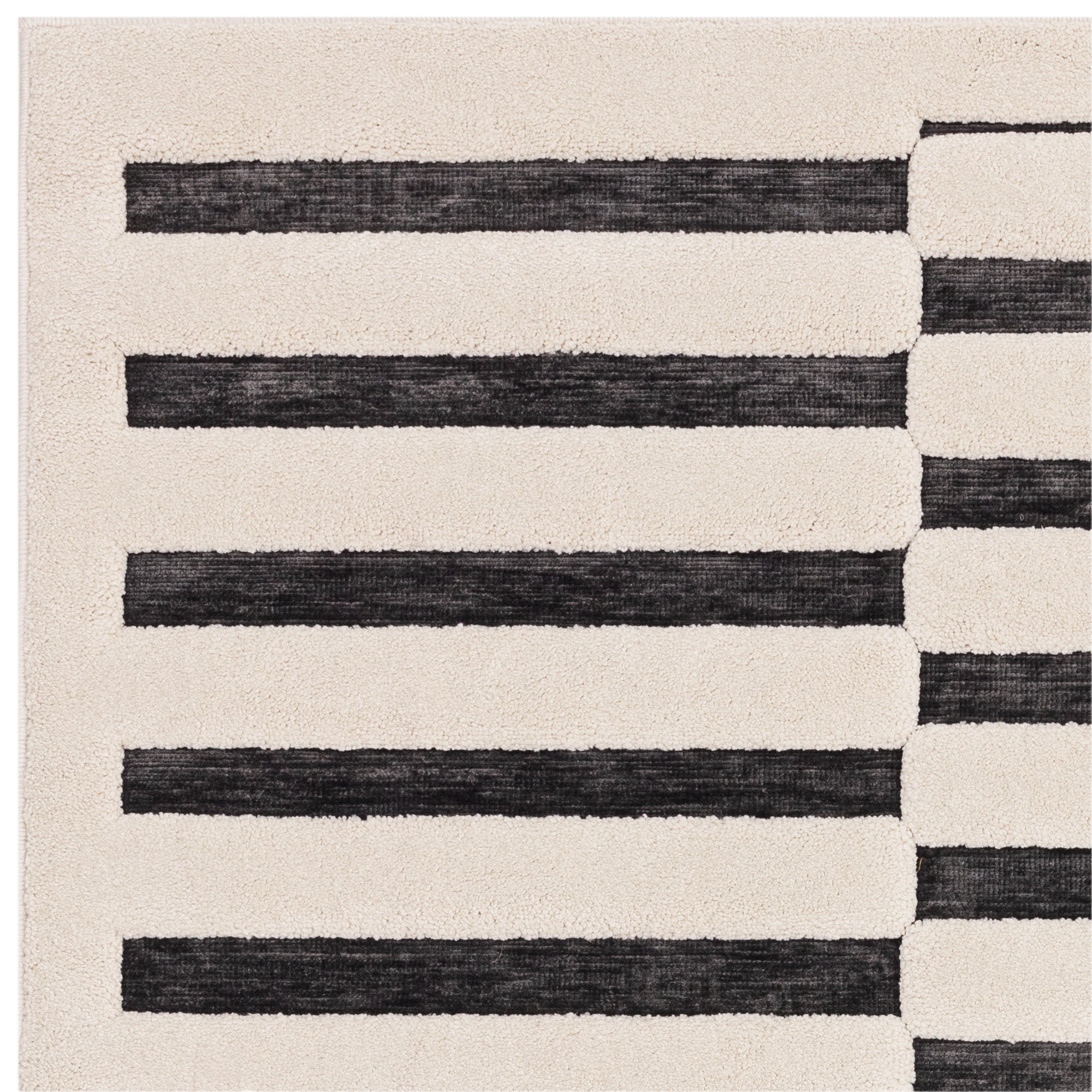 Valley Build Rug - Charcoal & Ivory