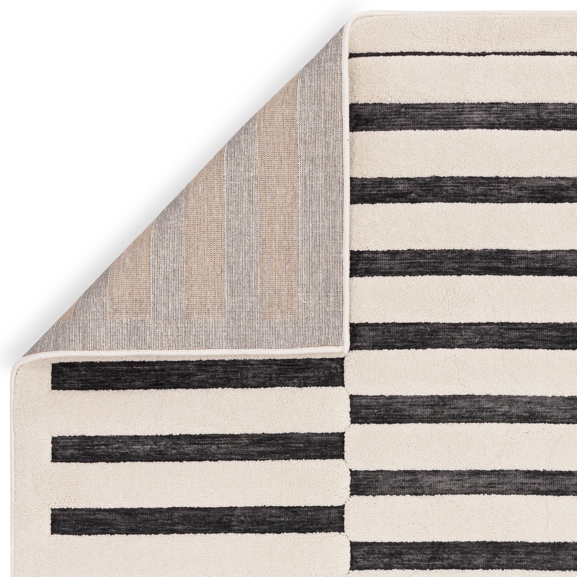 Valley Build Rug - Charcoal & Ivory
