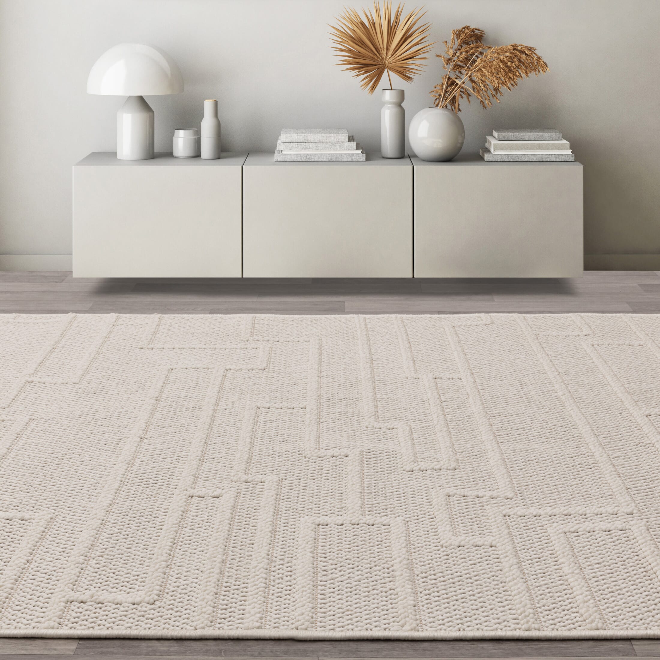 Camber Track Ivory Rug