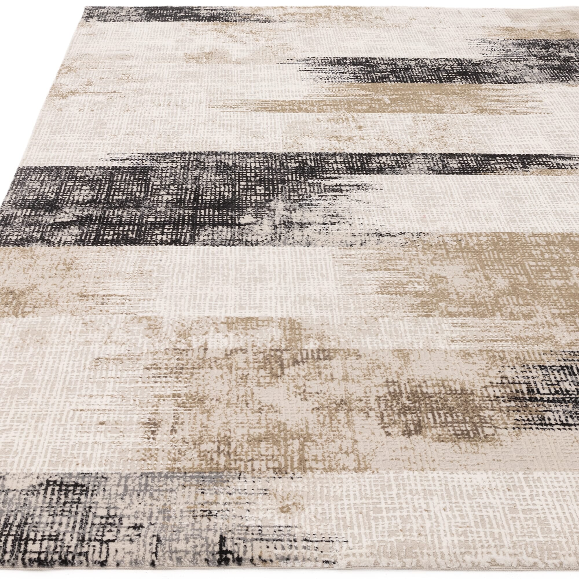Kuza Lines Beige Rug