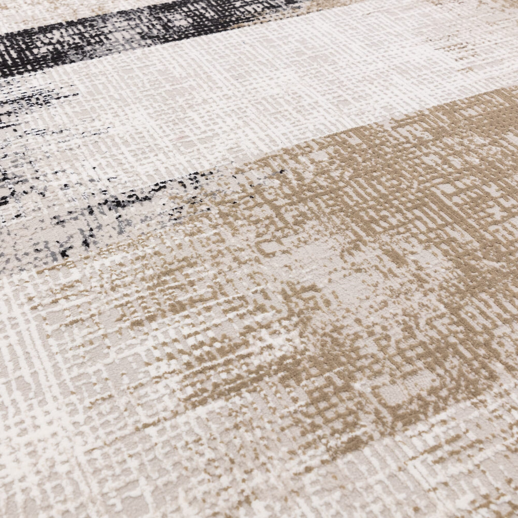 Kuza Lines Beige Rug