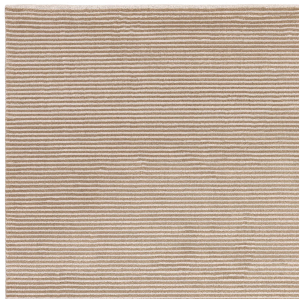 Kuza Plain Stripe Beige Rug
