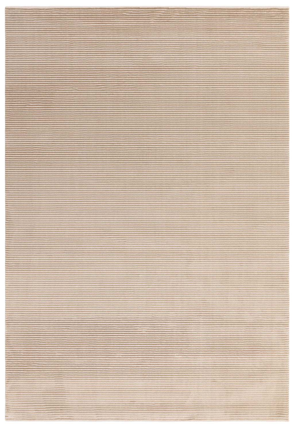 Kuza Plain Stripe Beige Rug