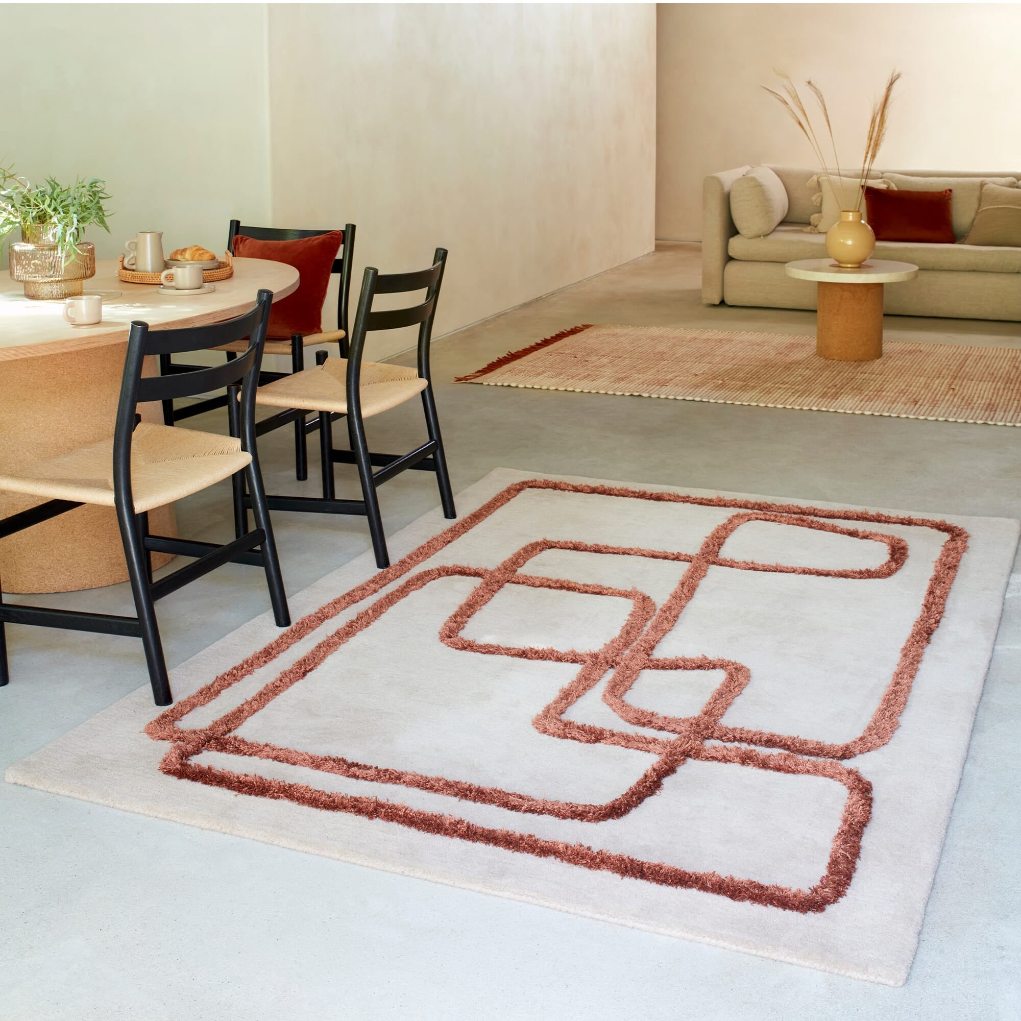 Matrix Infinity Copper Rug