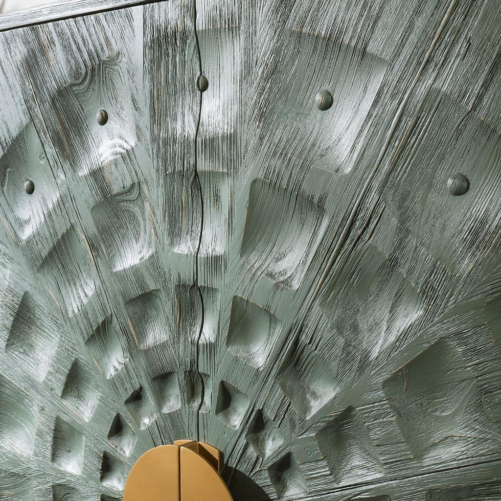 Siena 2 Door Cabinet Sideboard Green 95cm