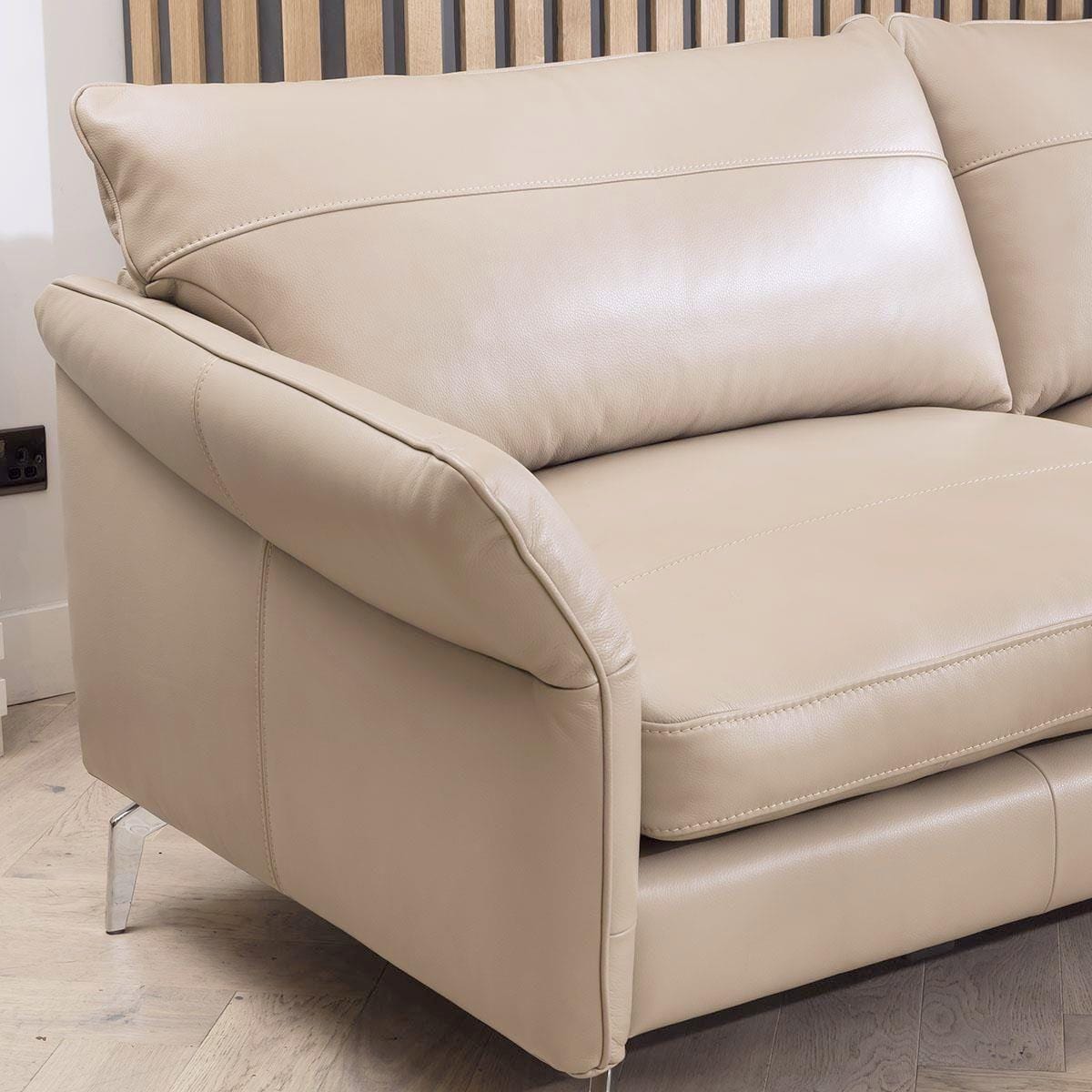 2 Seater Modern Luxury Sofa - Real Leather Options - 165cm In Stock