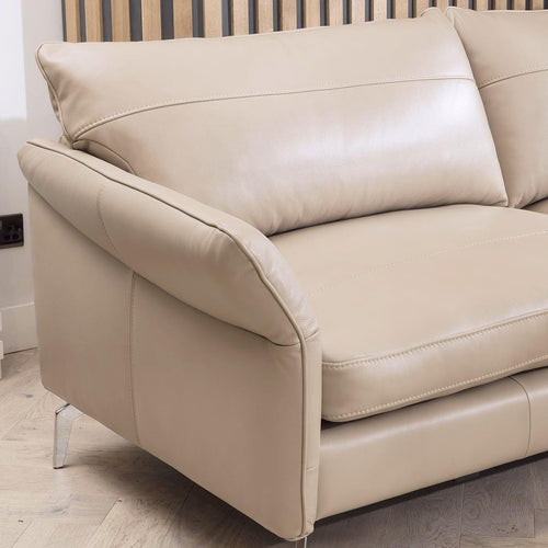 2 Seater Modern Luxury Sofa - Real Leather Options - 165cm In Stock