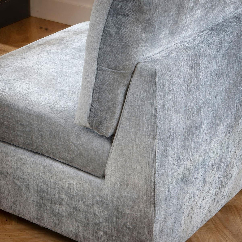 Sully 4 Seater Corner Sofa Blue Chenille 240x160cm 12L