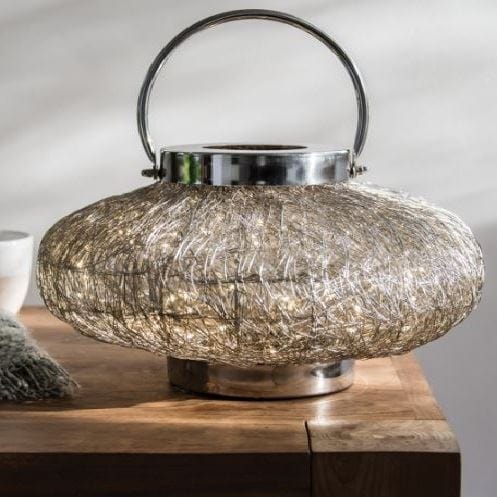 Alluring Original Silver Nickle Twinkle Fairy Light Lamp Lantern 340mm