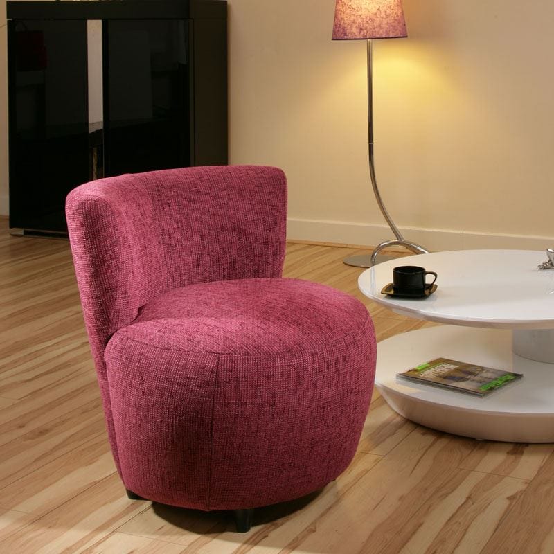 Amazing Modern Purple Fabric Armchair Tub Chai r/ Chairs New