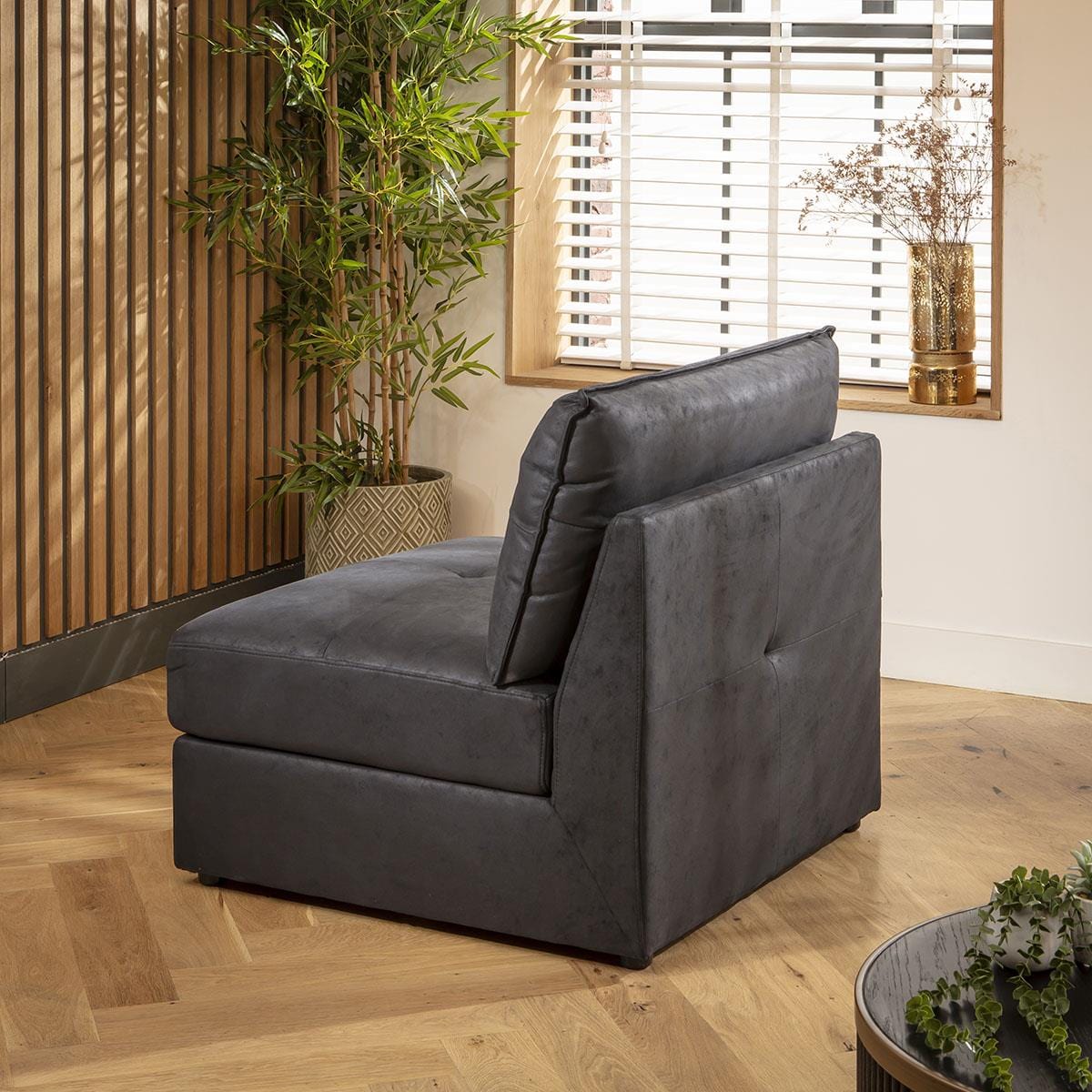 Archie Middle Section Black 90x90cm