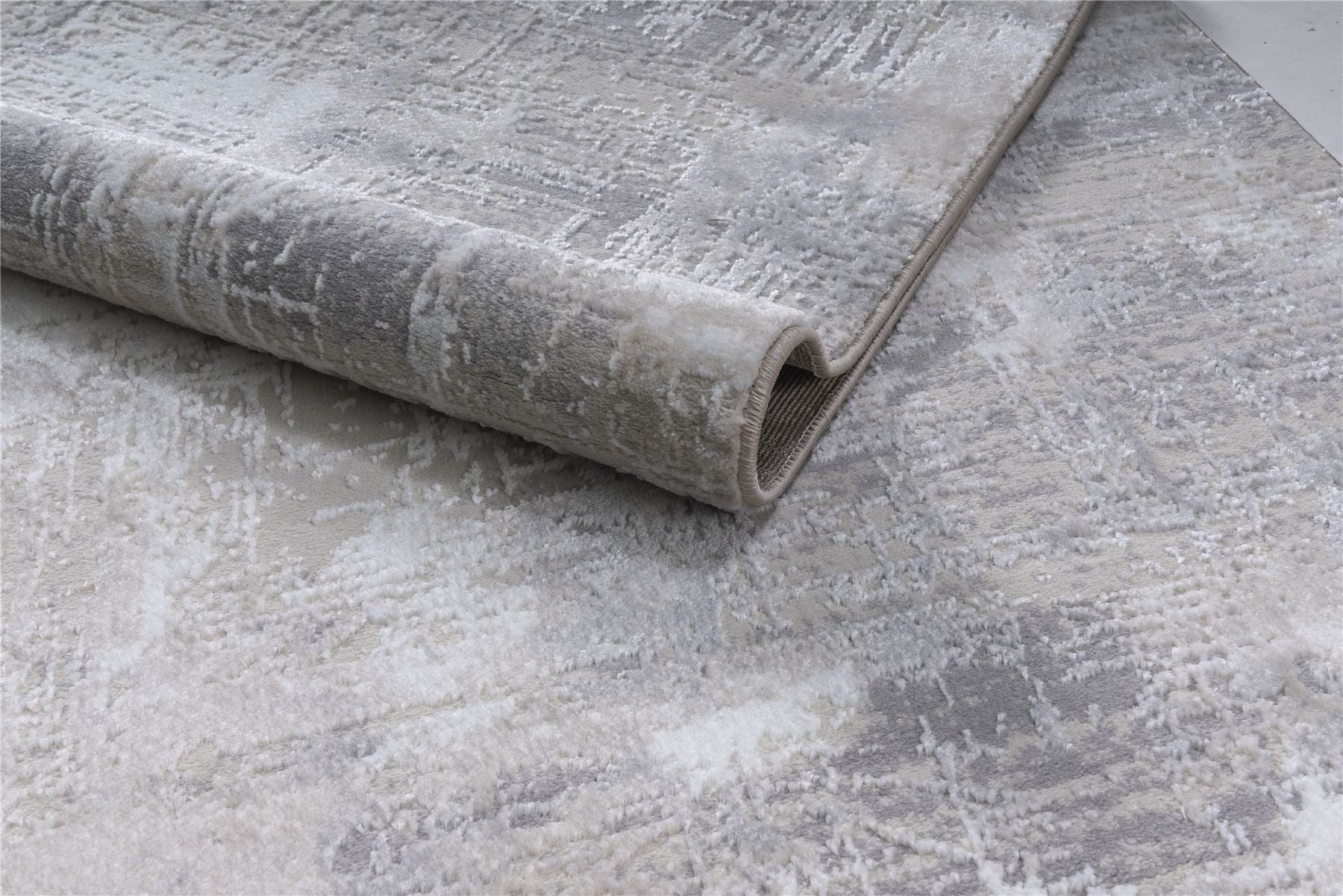 Aura Large Rug Grey / Silver / Beige / White 200 X 290cm