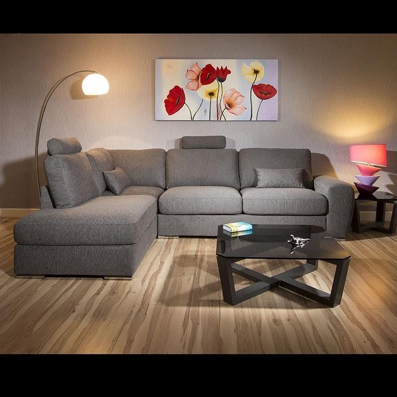 Beatuiful Premium Sofa Group L Shape Corner Many Fabrics Grande 2LH
