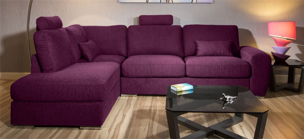 Beatuiful Premium Sofa Group L Shape Corner Many Fabrics Grande 2LH