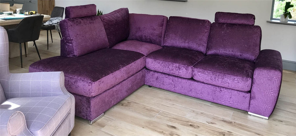 Beatuiful Premium Sofa Group L Shape Corner Many Fabrics Grande 2LH