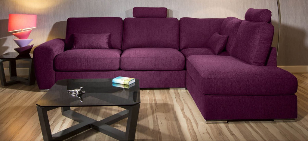 Beatuiful Premium Sofa Group L Shape Corner Many Fabrics Grande 2RH