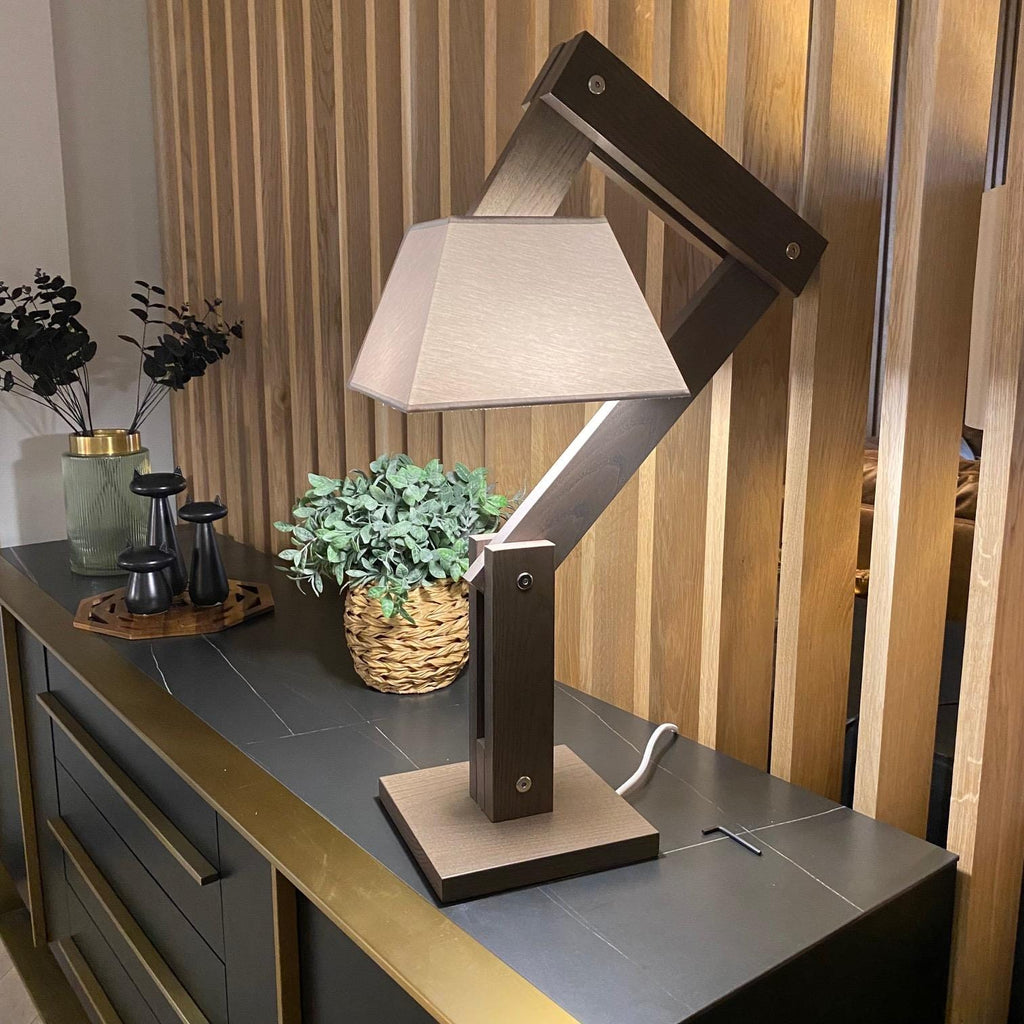 ExDisplay Beautiful Adjustable Designer wooden table Lamp Reading Light