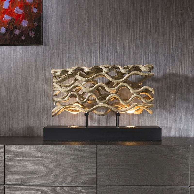 Beautiful Unique and Modern Driftwood table lamp/light halogen Savana