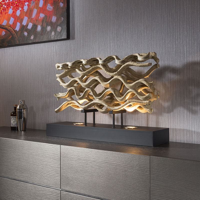 Beautiful Unique and Modern Driftwood table lamp/light halogen Savana