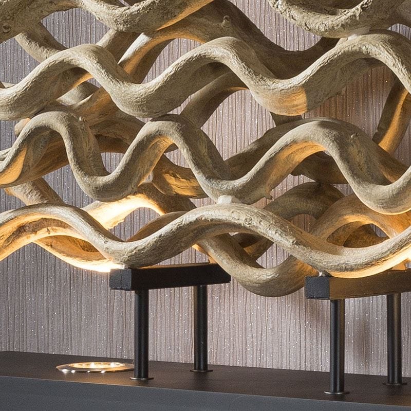 Beautiful Unique and Modern Driftwood table lamp/light halogen Savana