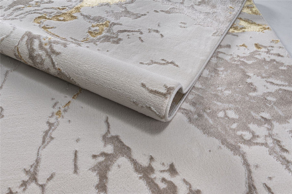 Blossom Medium Rug Cream / Grey / Gold / Beige 160 X 230cm