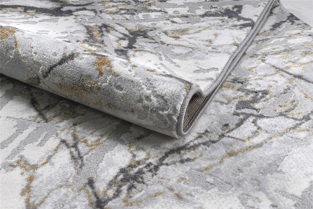 Bohemia Large Rug Cream / Grey / Gold / Silver 200 X 290cm