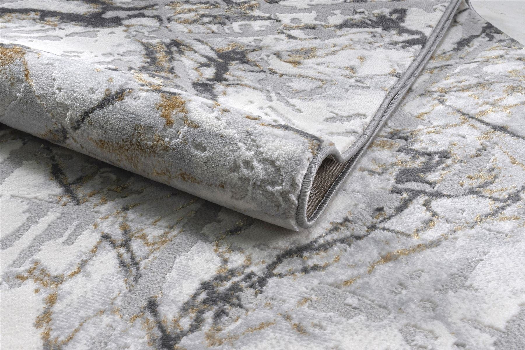 Bohemia Large Rug Cream / Grey / Gold / Silver 200 X 290cm