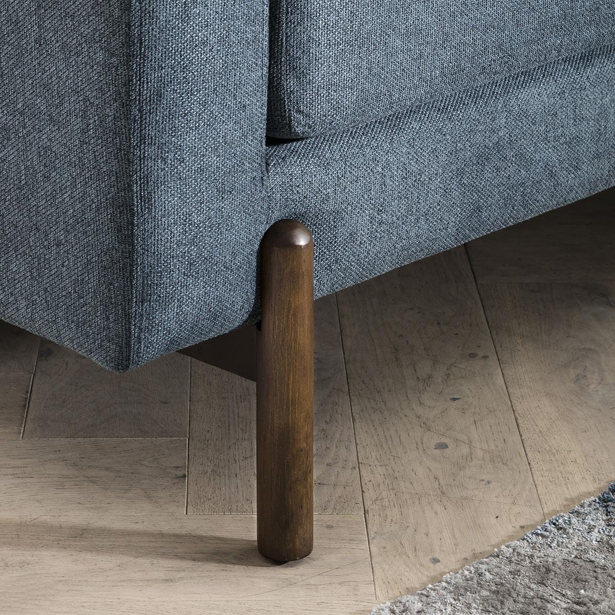 Carmel 3 Seater Fabric Sofa Navy