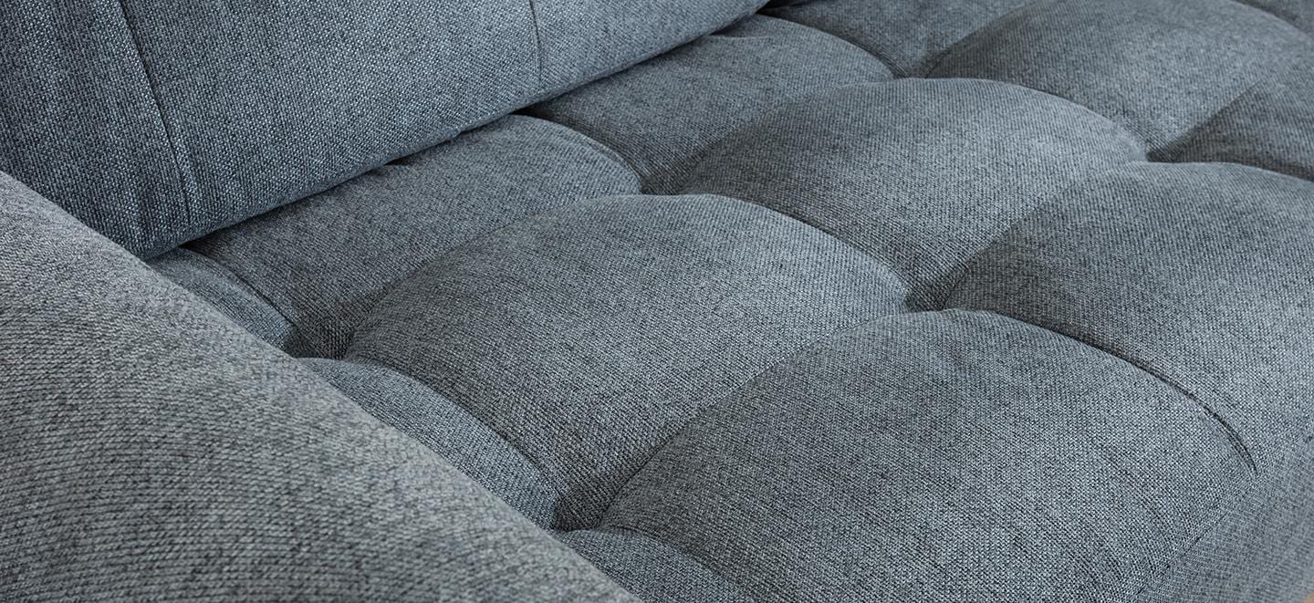 Carmel 3 Seater Fabric Sofa Navy