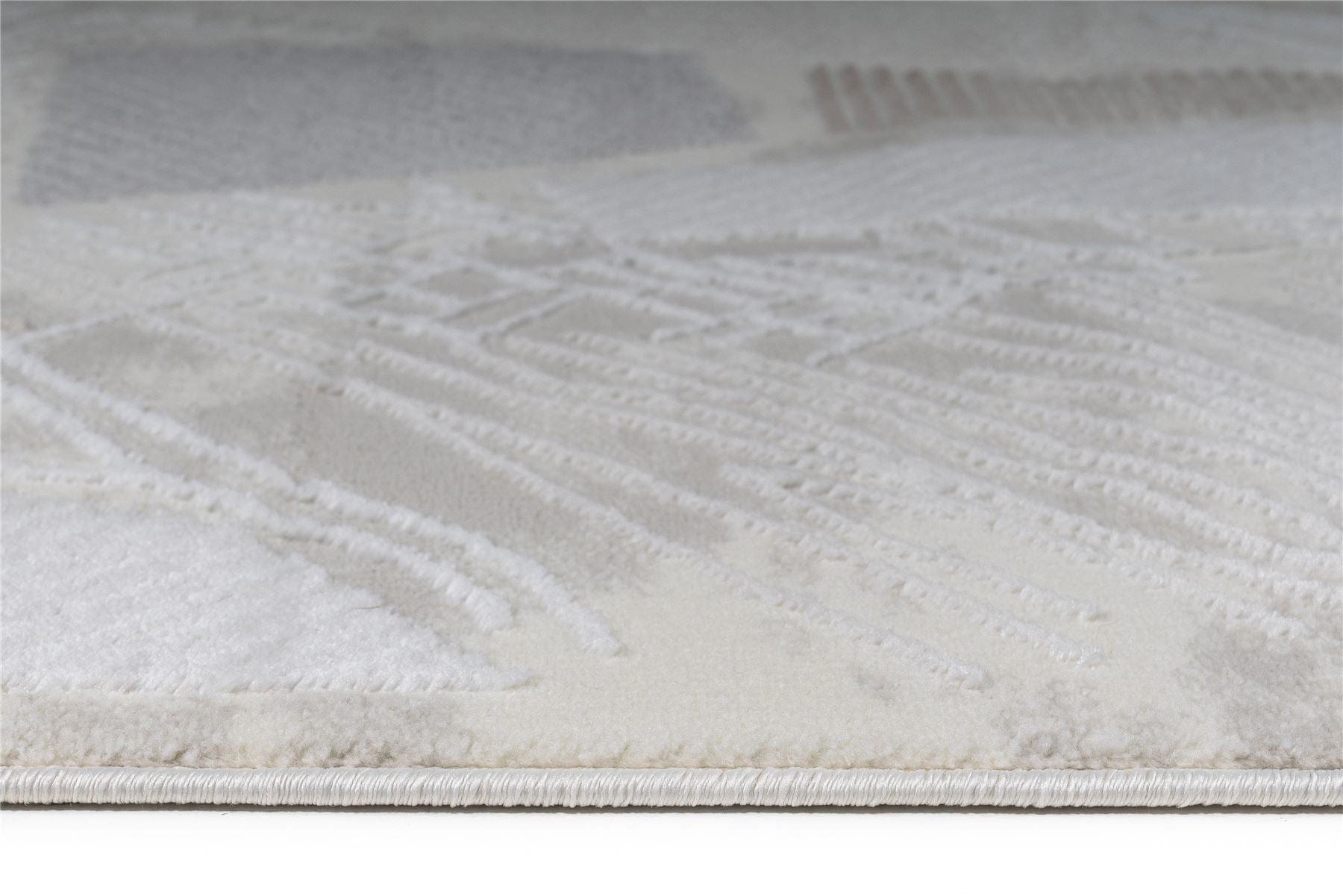 Deco Large Rug Brown / Beige / Grey / White / Silver 200 X 290cm