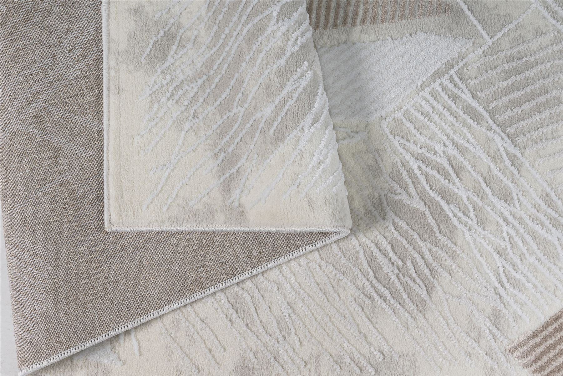 Deco Medium Rug Brown / Beige / Grey / White / Silver 160 X 230cm