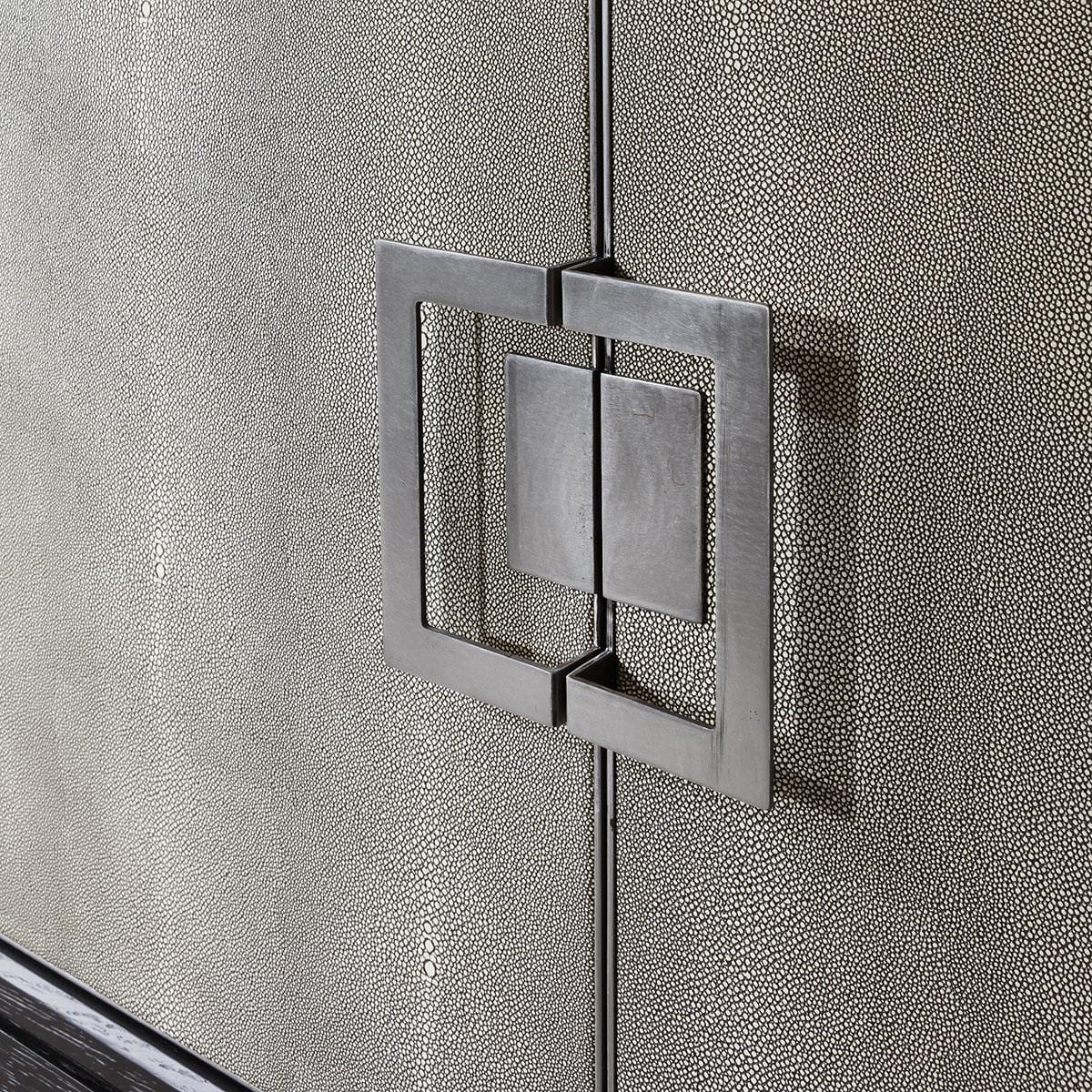 Shagreen 4 Door Sideboard Buffet Black Oak 193cm