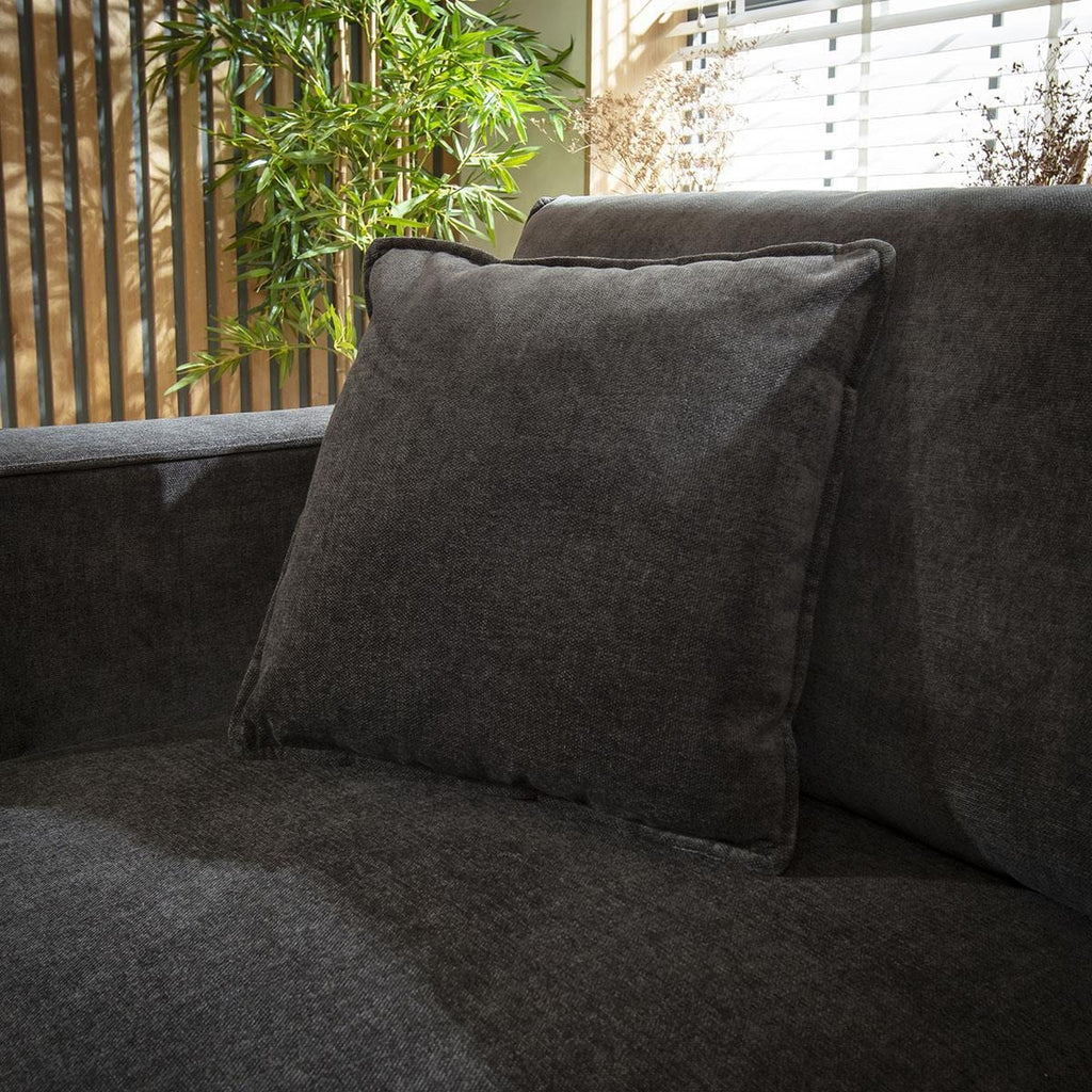 Designer Modern Soft Deep 2 Seater Black Venice 2S