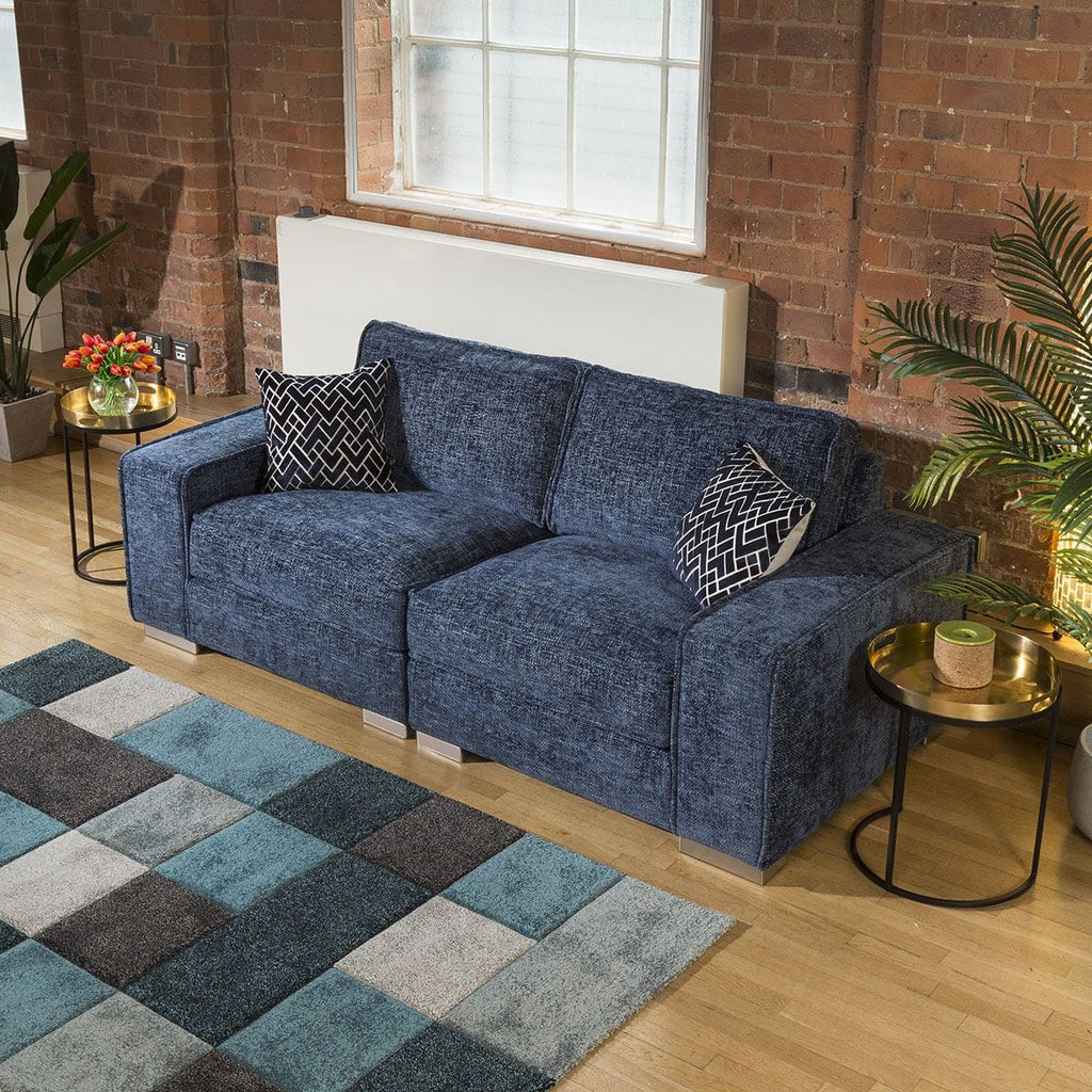 Designer Modern Soft Deep 2 Seater Sofa Many Colours & Fabric Lexci 2S