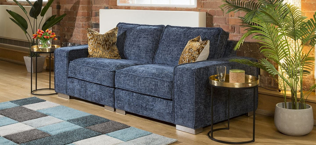 Designer Modern Soft Deep 2 Seater Sofa Many Colours & Fabric Lexci 2S