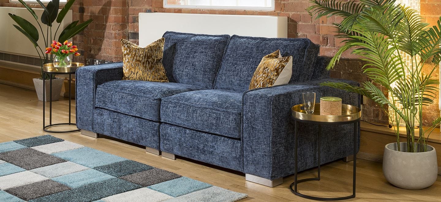 Designer Modern Soft Deep 2 Seater Sofa Many Colours & Fabric Lexci 2S