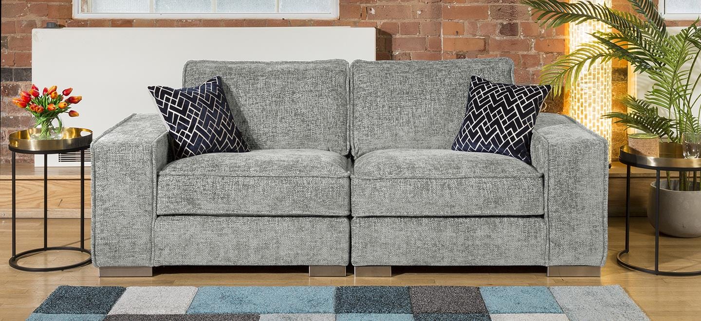 Designer Modern Soft Deep 2 Seater Sofa Many Colours & Fabric Lexci 2S