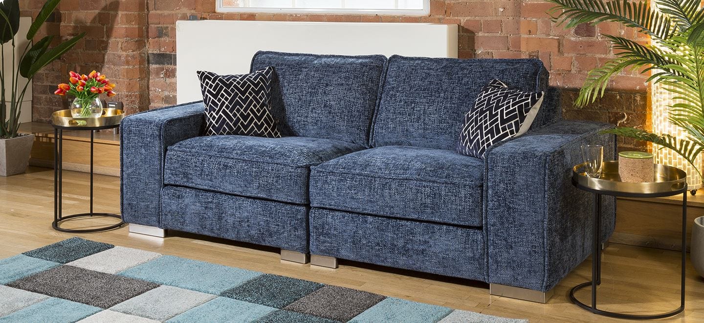 Designer Modern Soft Deep 2 Seater Sofa Many Colours & Fabric Lexci 2S