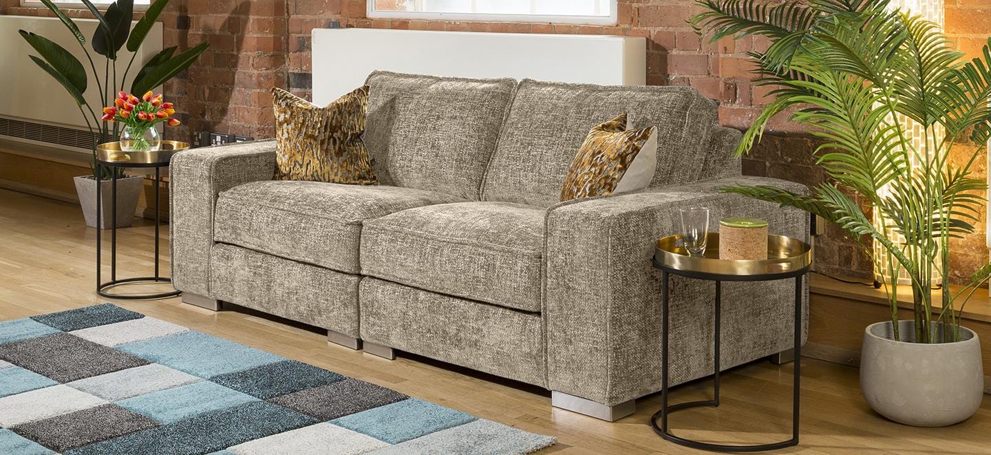 Designer Modern Soft Deep 2 Seater Sofa Many Colours & Fabric Lexci 2S