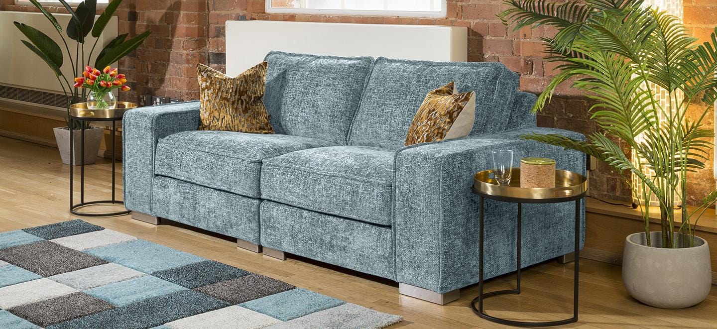 Designer Modern Soft Deep 2 Seater Sofa Many Colours & Fabric Lexci 2S