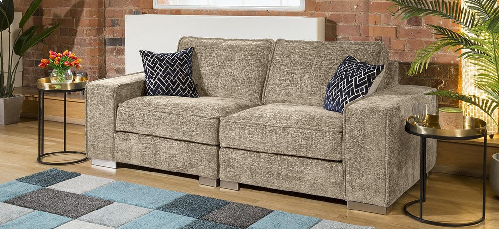 Designer Modern Soft Deep 2 Seater Sofa Many Colours & Fabric Lexci 2S