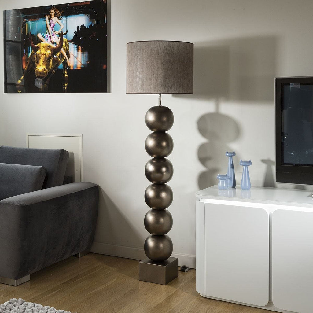 Envy Lighting Modern Designer Floor Lamp and shade Bilba Bronze 174cm