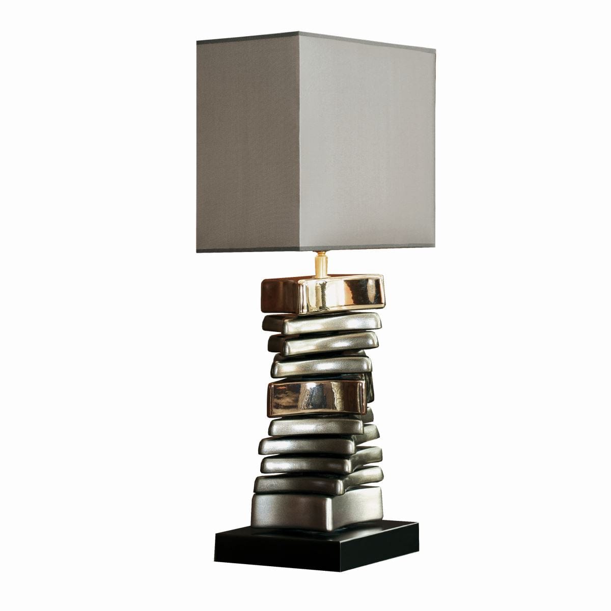 Envy Lighting Modern Designer Tall Table Bedside Lamp Gold Silver 4097
