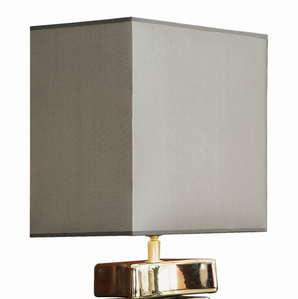 Envy Lighting Modern Designer Tall Table Bedside Lamp Gold Silver 4097