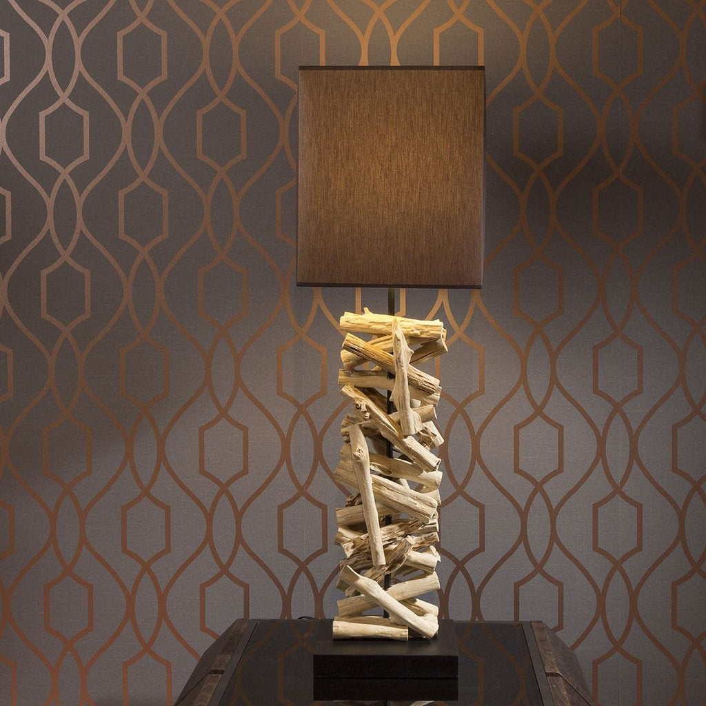 ExDisplay Lusaka drift wood table lamp