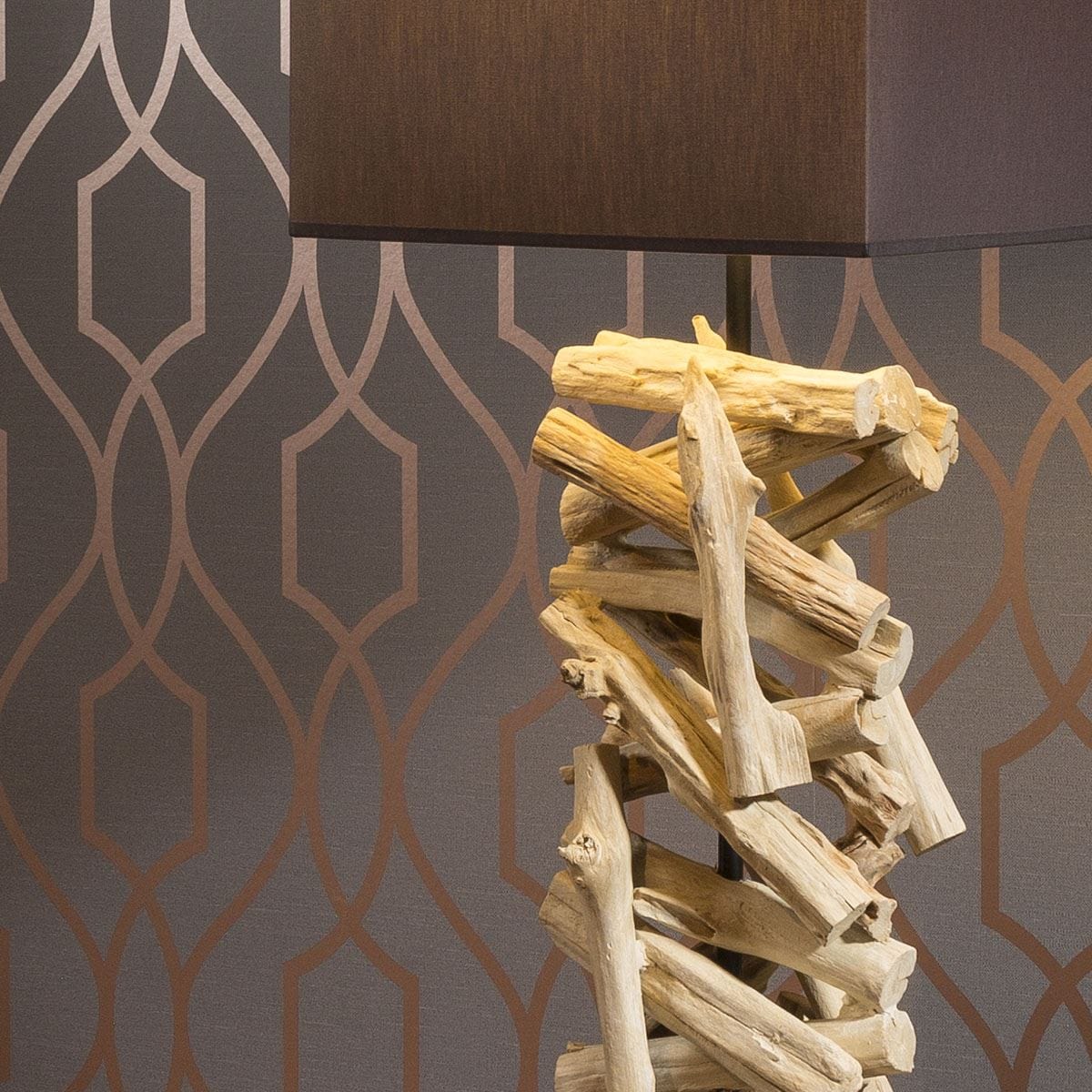 ExDisplay Lusaka drift wood table lamp