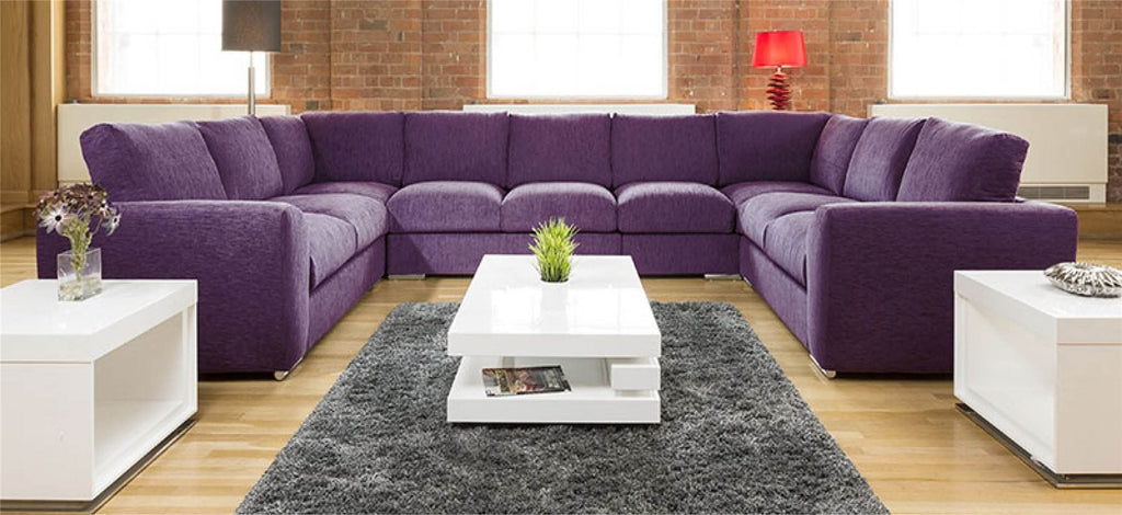 Extra Large Cinema Sofa Set Settee Corner Group U Shape Grey 4.0x2.6m