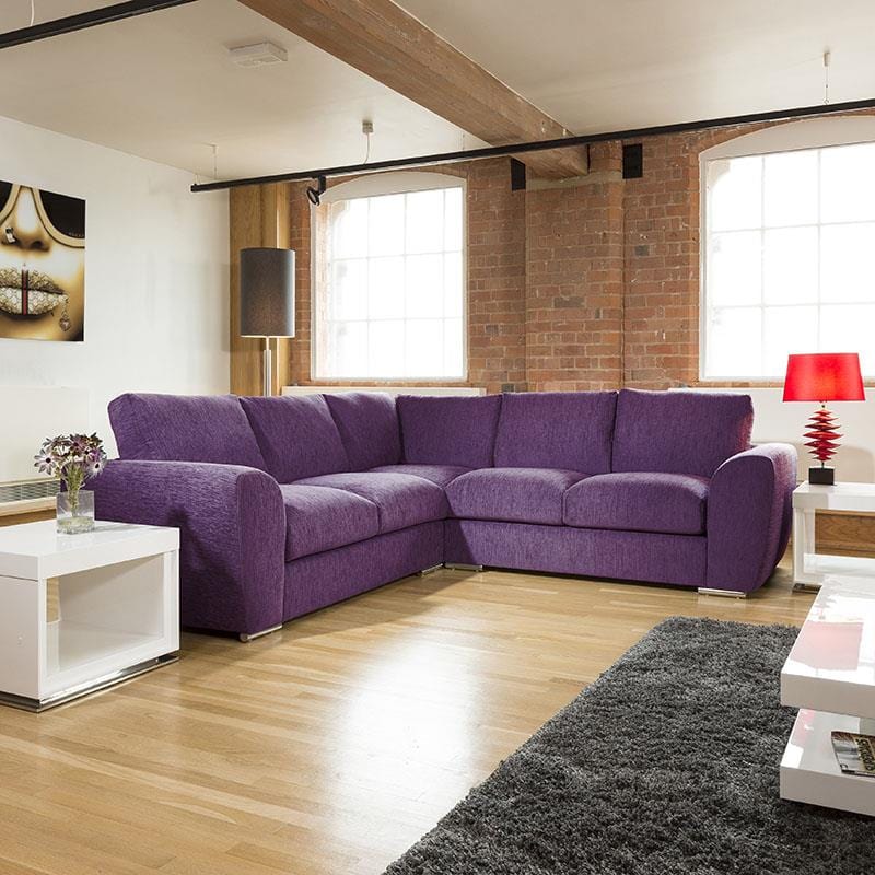 Extra Large L Shape Sofa Set Settee Corner Group 265x265cm Grey