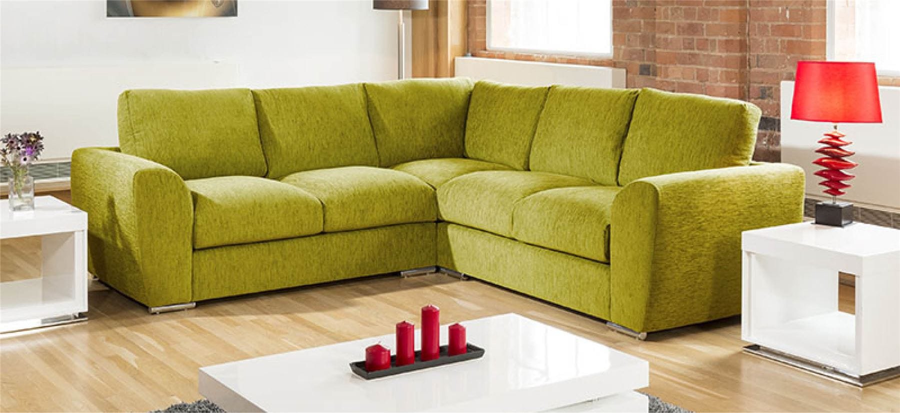 Extra Large L Shape Sofa Set Settee Corner Group 265x265cm Grey