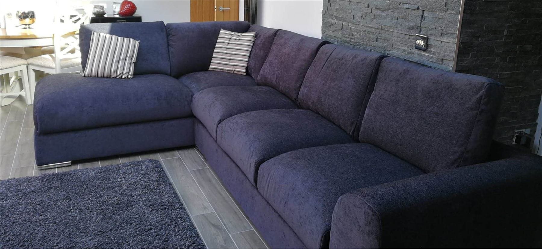 Extra Large L Shape Sofa Set Settee Corner Group 335x210cm Grey L